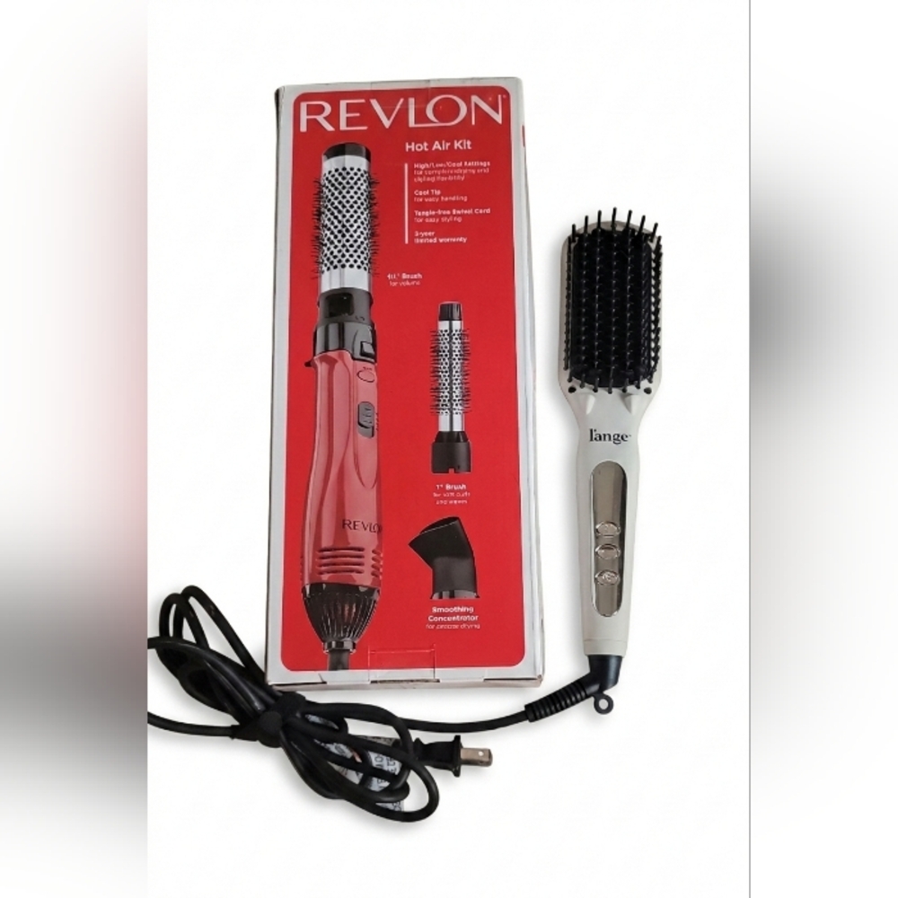 *BUNDLE* Revlon Red Hot Air Kit with L'ange Le Vite Ceramic Straightening Brush